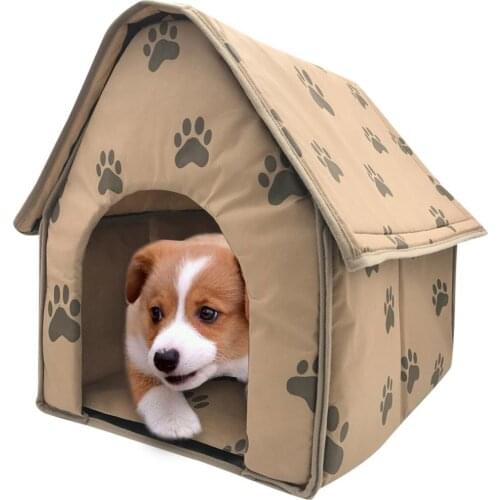 Super Soft Small Footprint Pet Bed Tent Foldable Dog House Cat Kennel Indoor Trave Pet Bed Small Dogs Puppy Kennel Cama Perro
