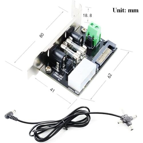 Desktop PC ATX Power Supply Transfer Breakout Board Adapter Extension Module PC28