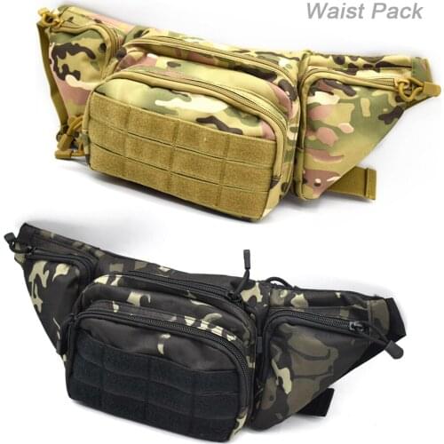 Men Waist Pack Bum Bag Pouch Outdoor Running Belt Waist Packs Mobile Phone Pouch Hiking Travel Waist Bags Military Fan Supplies
