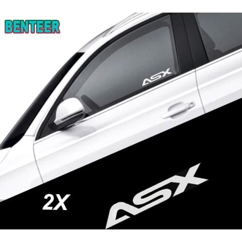 2pcs KK car windows sticker For MITSUBISHI ASX