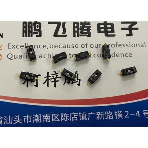 Original new 100% CHS-01TB1 1P1 dial switch 1 bit SMD 2pin 1.27mm horizontal dial