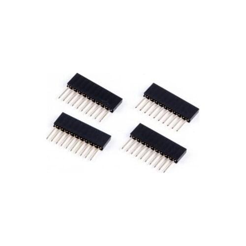 10PCS Stackable Harden extra Long Legs Female Header for Arduino shield – 10 Pin