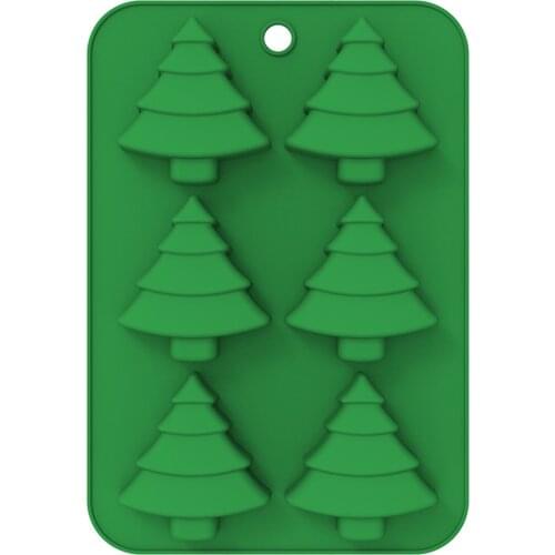 Xmas Tree Silicone Mold for Pudding Chocolate Jelly Cake Chrismas Tree Happy Christmas