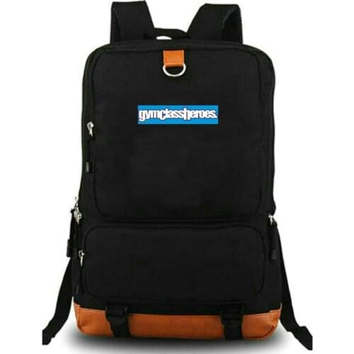 The Quilt backpack Gym class heroes daypack Band schoolbag Music print rucksack Satchel school bag Laptop day pack