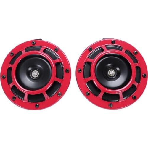 Supertone Dual Car Grille Horn (Pair) 12V 139dB For Subaru Impreza WRX Evo New -Red