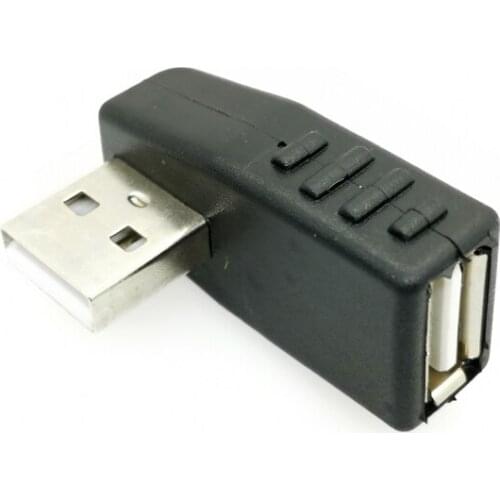 USB 2.0 A Male to Female Extension Cable 90 Degree Right Angle Adapter Plug Factory Price Drop Shipping