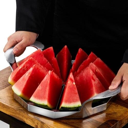 Kitchen Convenient Practical Tools Watermelon Cutter Slicer With Handle Used In All Seasons For Watermelon Cantaloupe Party