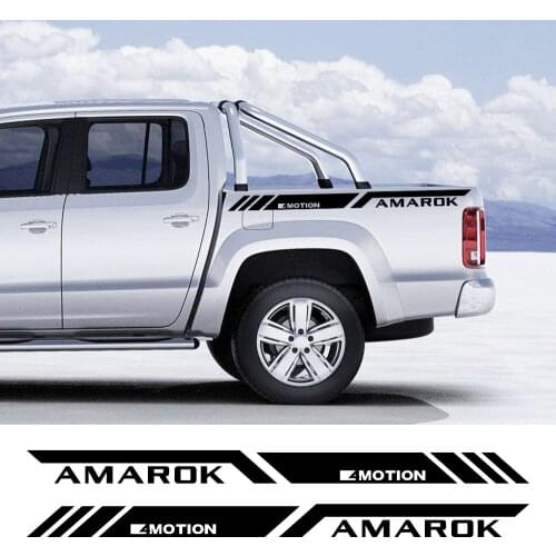 Pickup Rear Trunk Side Decals For VW Volkswagen Amarok Car Stickers Truck Motion Graphics Vinyl Decor Covers Auto Accessories