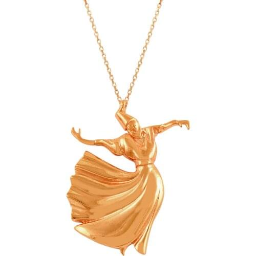 Whirilling Dervish Jewelry Necklace Masnavi Rumi Islamic Necklace Maulana Charm Whirling Dervish Gift Sufi Darvis Jewellery Muslim New