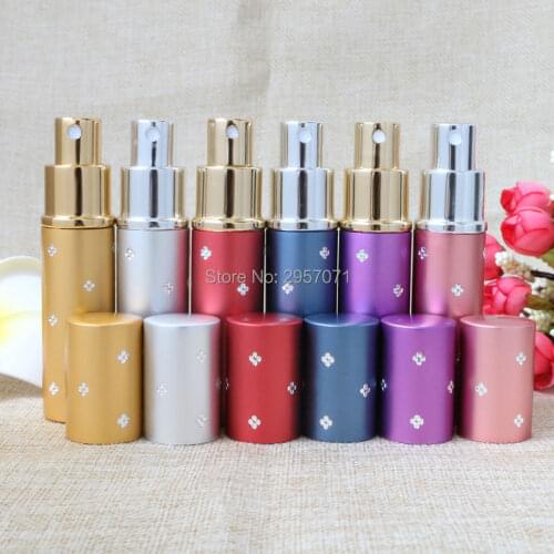 10ml Parfum Makeup Mini Glass Perfume Bottle Empty Cosmetic Containers packaging for Travel Wholesale 120pcs DHL Free Shipping