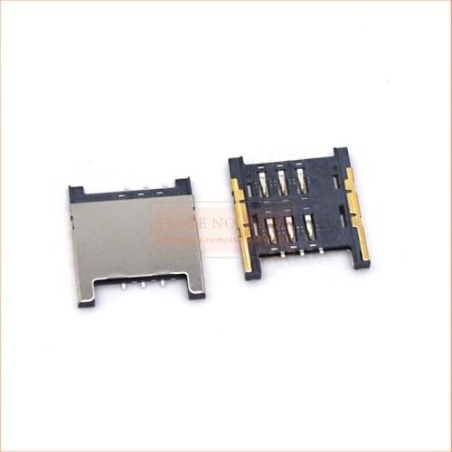 10pcs Micro SIM HTC G11 G14 G13 Card Tray Slot Original New Motherboard Replacement Holder Reader Adapter Socket Connector 6 PIN