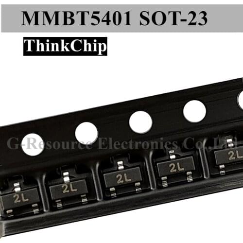 100pcs) MMBT5401 SOT-23 2N5401 SOT23 SMD PNP Signal transistor Patch triode (Marking 2L)