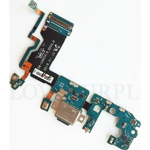 10x For Samsung Galaxy S9 / S9 Plus G965F G965U G960F G960U Original USB Charging Port Board Dock Connector Flex Cable