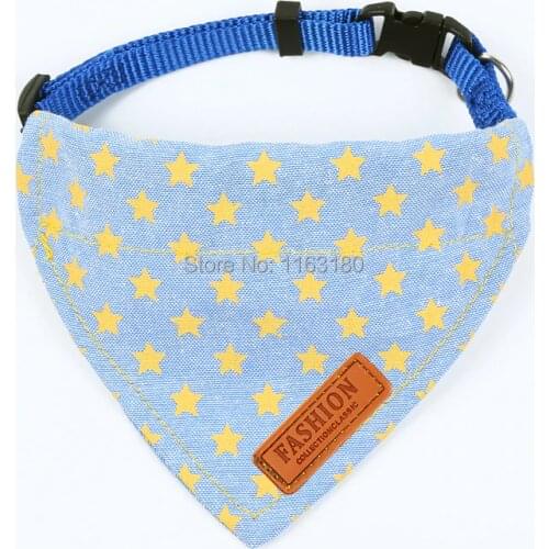 120 pcs/lot Puppy Neckerchief Adjustable Pet Dog Cat Neck Bandana Collar Cat Dog Scarf Accessories