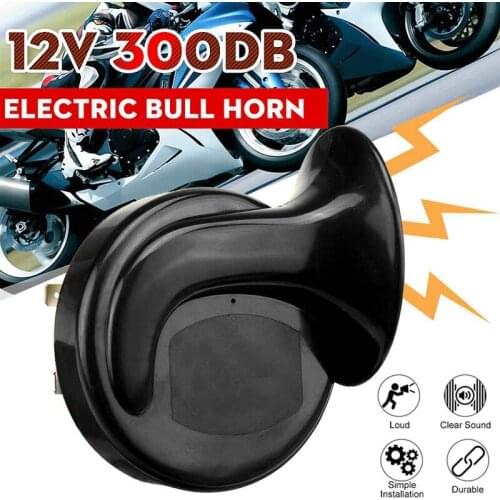 12V 300DB Car Universal Waterproof Electric Snail Horn Air Horn Loud Raging Sound for Car Motorcycle Truck Boat Siren