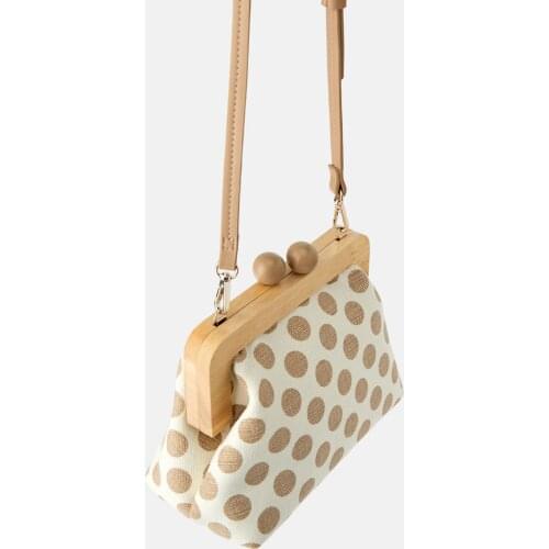 2020 Euro-America style women bag Cotton Fabric Flap Ladylike Dot Hasp Soft Shoulder Bags purse MINI bag phone bag designer bags