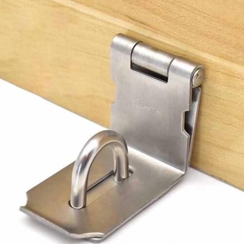 3Inch/4Inch/5Inch Hasp Corrosion-resistan Sturdy 201 Stainless Steel Right-angle Hardware Door Latch Household Accessories