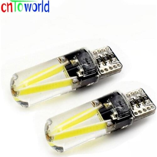 Canbus T10 Led Car Light No Error W5W 194 168 Led Filament Cob Silicone Clearance Auto Reading Lights Lamp Blue Warm White 12V