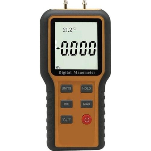 Digital Pressure Gauge Barometer Handheld Digital Differential Natural Gas Pressure Gauge Measuring Dropship 12 Kinds of Units