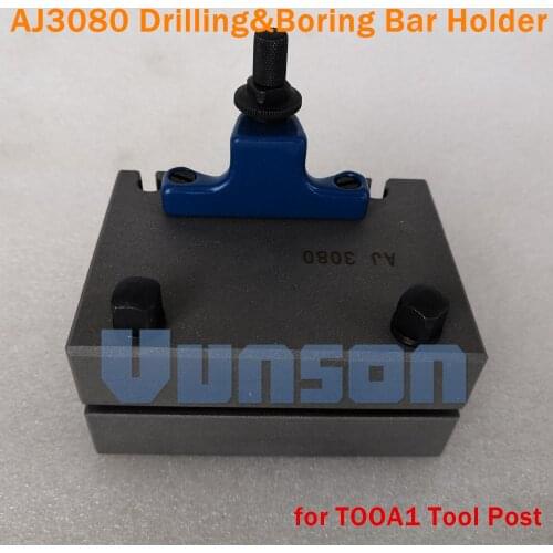 TOOA1 AJ3080 European Style Drilling and Boring Bar tool holder for A1 type Lathe Swing Dia. 150~300mm QCT Quick Chang Tool Post