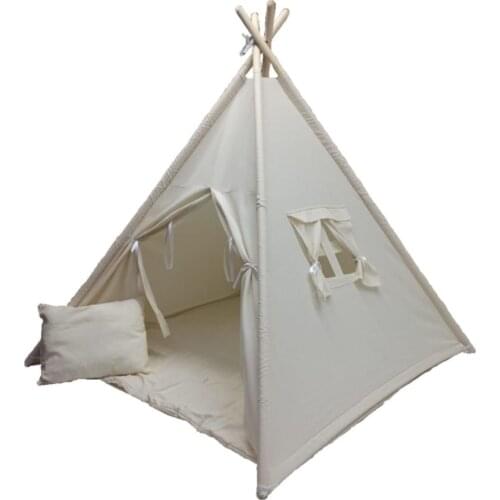 Cream Color Non Tipping Kids Play Tent Indian Tent Play House