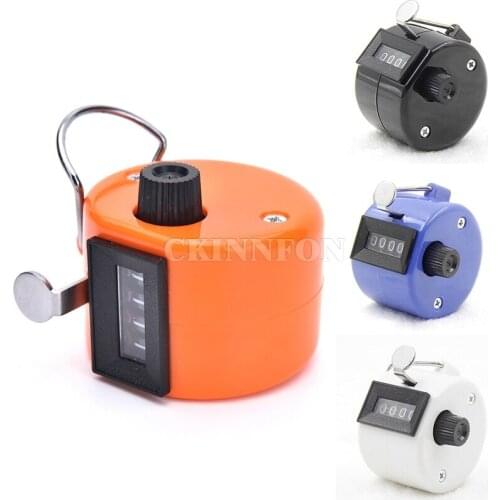 DHL 500PCS Digital Hand Held Tally Clicker Counter 4 Digit Number Clicker Meely Boutique (Size: Random)