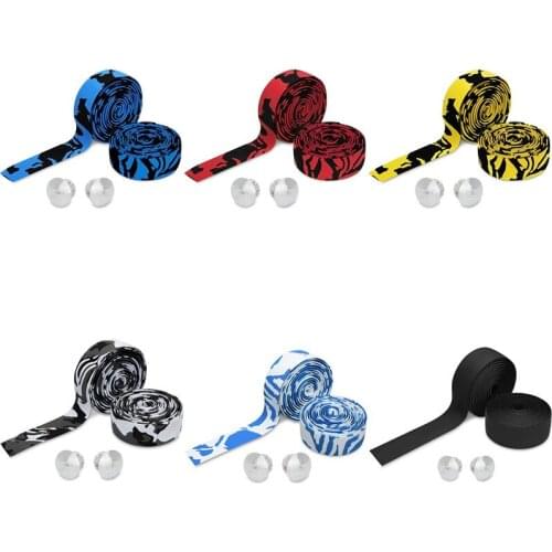 Camouflage Series Bike Brand New High Quality Natural Flexible Rubber High Density Handlebar Tape Road Bicycle strap
