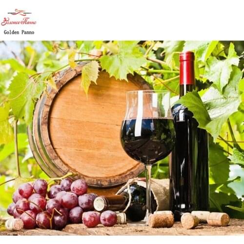 GoldenPanno 5d diy diamond painting square drill "fruit and wine" diamond embroidere cross stitch rhinestone mosaic painting