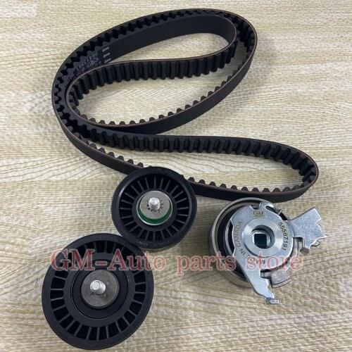 1Set Engine Timing Belt Kit Tension Wheel For Vauxhall Opel Astra Zafira Lacetti OEM# 55350580 55352713 55567191