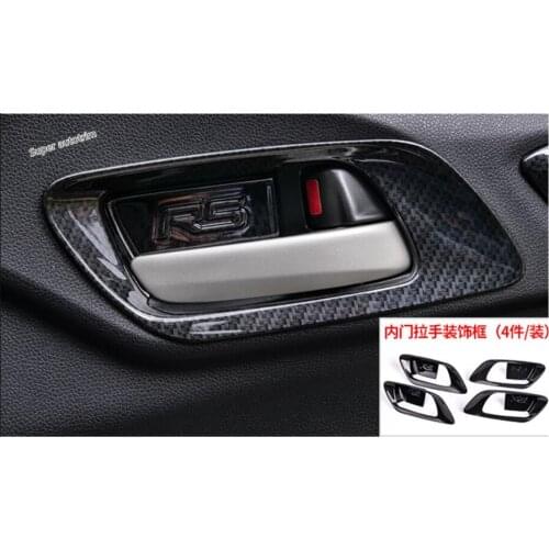 Lapetus Inner Door Doorknob Handle Bowl Cover Trim 4 Piece For Honda FIT JAZZ 2014 2015 2016 2017 2018 ABS Accessories Interior