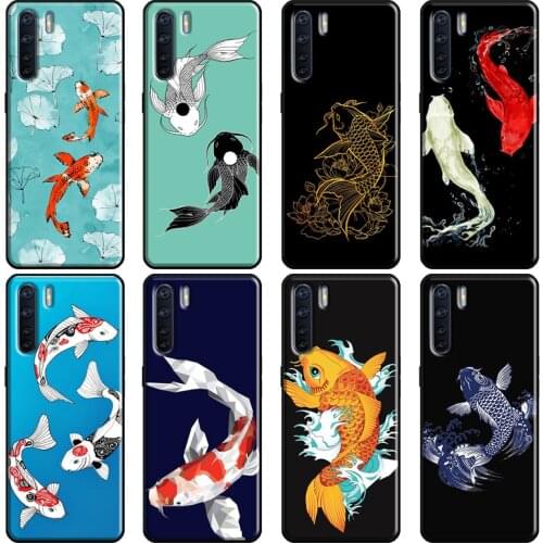 Koi Carp Fish Soft For OPPO A52 A72 A83 A91 A5 A9 A53 A31 2020 F5 F7 Reno 4 Pro 2Z A5S A1K A15 Case