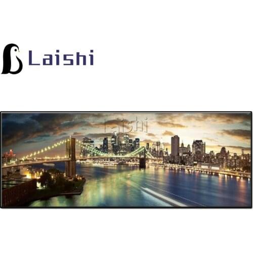 New Diamond Embroidery City bridge at night Landscape Handmade Diamond Painting Needlework Mosaic Cross-stitch Decoration For