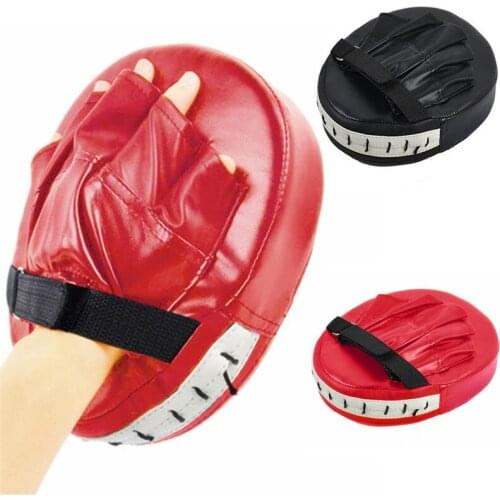 Fitness Equipment 1pcs Boxing Hand Target Martial Pad Kit Black Karate Training Mitt Focus Punch Pads Sparring Boxing Bags