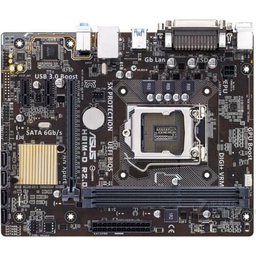 Original motherboard for ASUS H81M-D R2.0 DDR3 LGA 1150 USB2.0 USB3.0 for I3 I5 I7 16GB H81 Desktop motherborad Free shipping