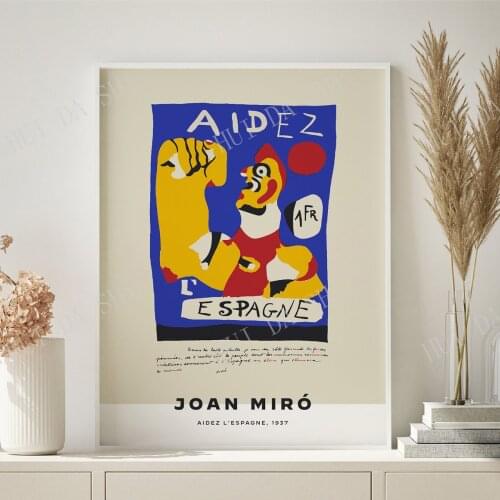 Miro Print Art, Miro Poster, Jean Miro Digital Print, Modern Wall Art, Exhibition Poster, Abstract Print, Printable Poster