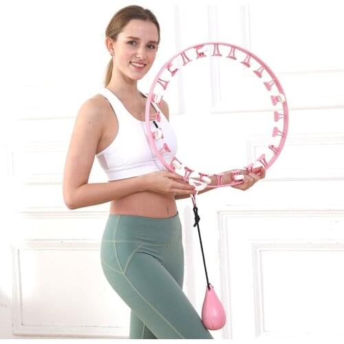 Adjustable Smart Sport Circle Counting Detachable Yoga Waist Exerciser Home Training Circle Loss Weight Gym Fitness Slimming