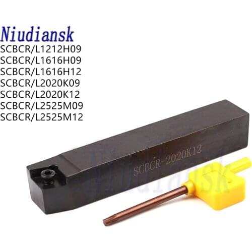 SCBCR1212H09 SCBCR1616H09 External Turning Tool Holder CNC Lathe Tools SCBCR2020K12 SCBCR2525M12 Outer Cylindrical Cutting Arbor