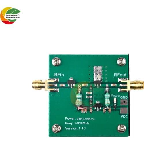 Ziqqucu 1-930MHz 2W 2.0W RF Broadband Power Amplifier Module For Electrical Accessory Radio Transmission Standard SMA Female RF