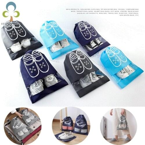 3/6Pcs Portable travel shoe storage bag Beam mouth travel storage bag waterproof multifunctional large capacity shoes bag YJN