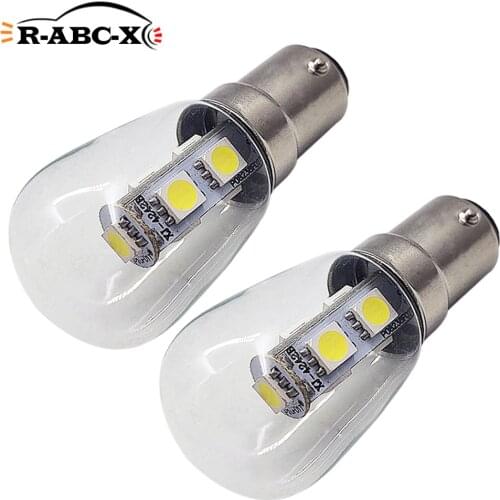 RUIANDSION 2Pcs BA15d 220V 500Lm 4242SMD LED Sewing Machine Replacement Bulb Equipment Lighting Warm White Yellow 6000K 4300K
