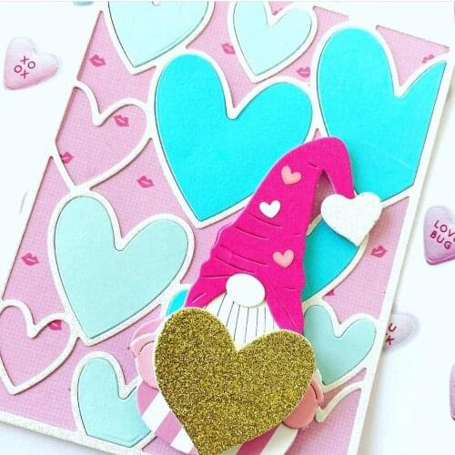 KSCRAFT Heart-shaped Frame Metal Cutting Dies Stencils for DIY Scrapbooking Decorative Embossing DIY Paper Cards
