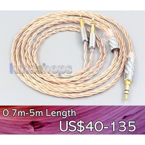 LN007172 Silver Plated OCC Shielding Coaxial Earphone Cable For OLLO Audio S4 MIXING S4R Recording S4X Reference HPS Headphone