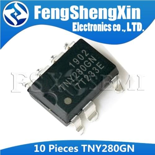 10pcs TNY280GN SOP-7 TNY280G SOP TNY280 280GN SOP7 Energy Efficient, Off-Line Switcher IC