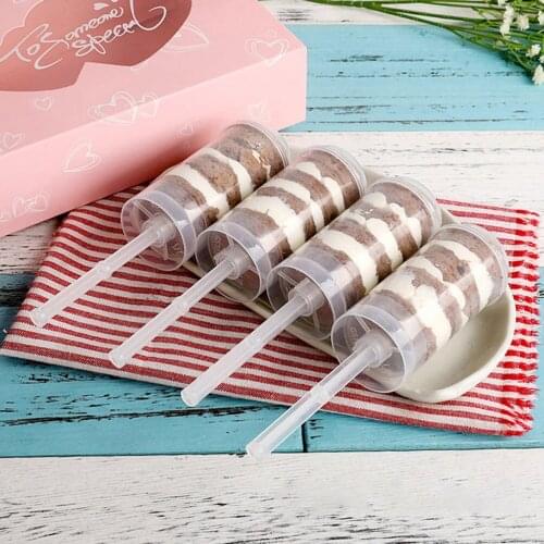 30pcs DIY Handhold Push Pop Tool Cake Dessert Confetti Push Up Containers Shooter Pop for Party Wedding Ice Cream Cupcakes Mold
