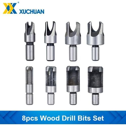 8pcs Wood Drill Bits Set Wood Plug Hole Cutter Drill Bit Cork Drill Bit Set Claw Type Carpentry Cork Drill For Woodworking Tool