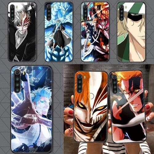 Anime Bleach Phone case For Xiaomi Redmi Note 7 7A 8 8T 9 9A 9S 10 K30 Pro Ultra black soft Etui 3D coque trend bumper art