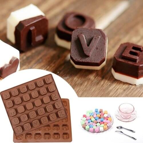 Alphabet Letter Cake Molds DIY Fondant Cake Chocolate Mold Cookie Cutter Mould Baking Tools Christmas Party Cake Decorations