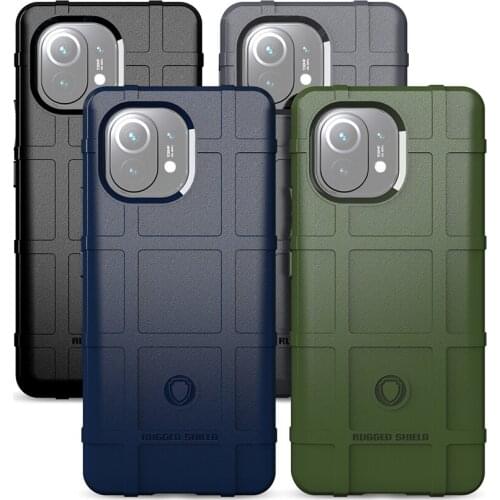 For Xiaomi mi 11 Case Rugged Armor Shockproof Cover For Xiaomi 11 Soft Silicon Button Protection For Xiaomi mi 11