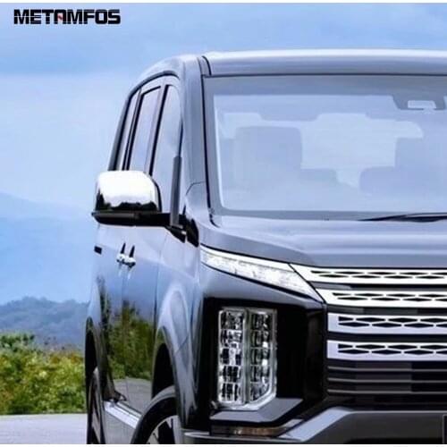 For Mitsubishi Delica 2020 2021 Chrome Rearview Side View Mirror Cover Trim Protection Cap Exterior Accessories Car Styling