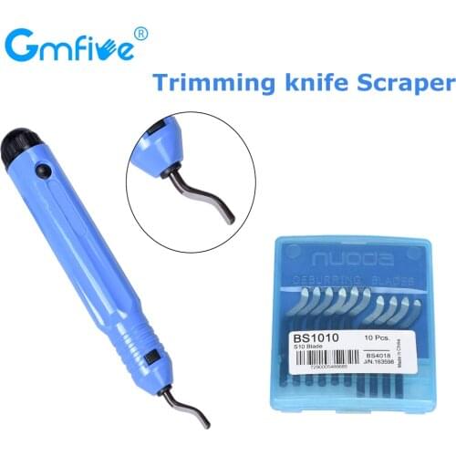 GmFive Trimming knife Scraper Burr Handle Tool PLA ABS PETG Fixed Handle Plastic Burr Pocket Knife NB1100 Scraper Head Cutter